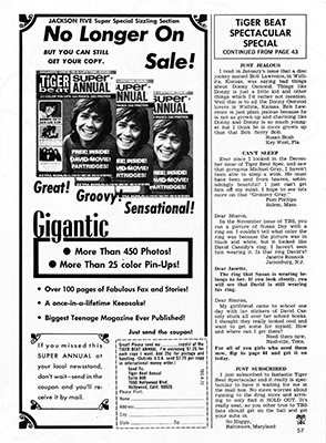 Tiger Beat Spectacular April 1972