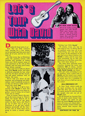 Tiger Beats Official Partridge Family Magazine - April 1972