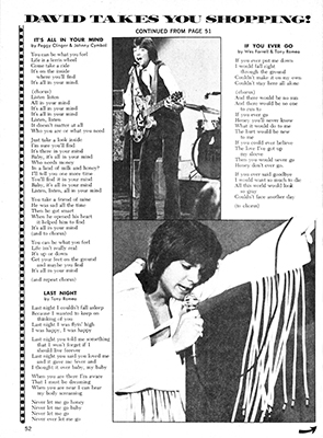 Tiger Beats Official Partridge Family Magazine - April 1972