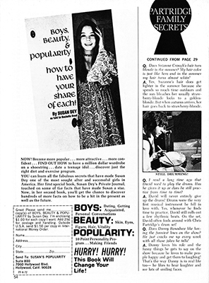 Tiger Beats Official Partridge Family Magazine - April 1972