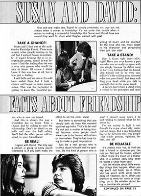 Tiger Beats Official Partridge Family Magazine - August 1972