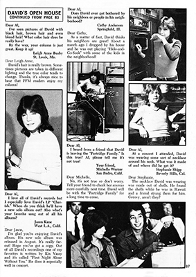 Tiger Beats Official Partridge Family Magazine - August 1972