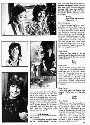 Tiger Beats Official Partridge Family Magazine - August 1972