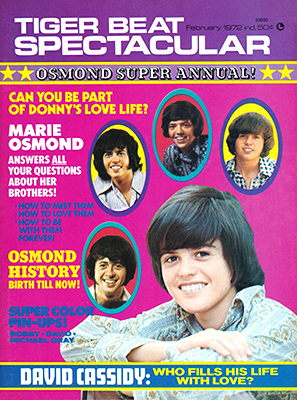 Tiger Beat Spectacular February 1972