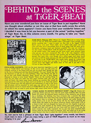 Tiger Beat February 1972