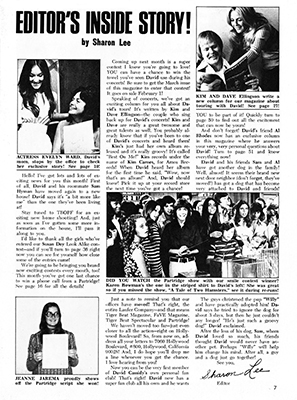 Tiger Beats Official Partridge Family Magazine - February 1972