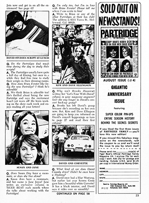 Tiger Beats Official Partridge Family Magazine - February 1972