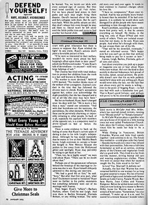 Movie Life magazine January 1972