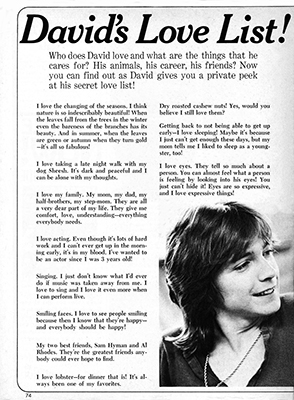 Tiger Beat Spectacular January 1972