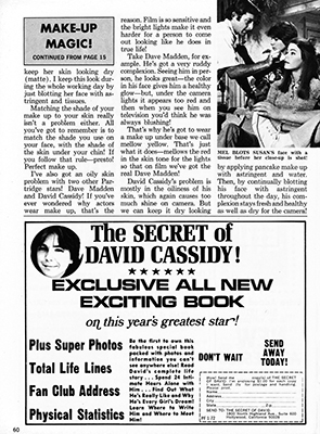 Tiger Beats Official Partridge Family Magazine - January 1972