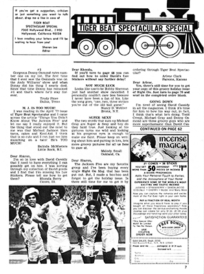 Tiger Beat Spectacular July 1972