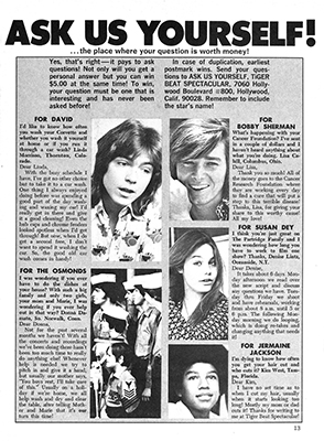 Tiger Beat Spectacular July 1972