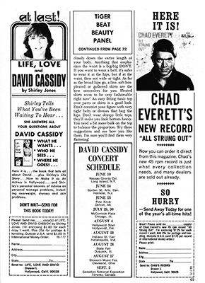 Tiger Beat July 1972