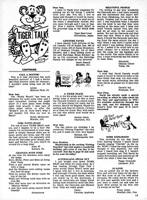 Tiger Beat March 1972