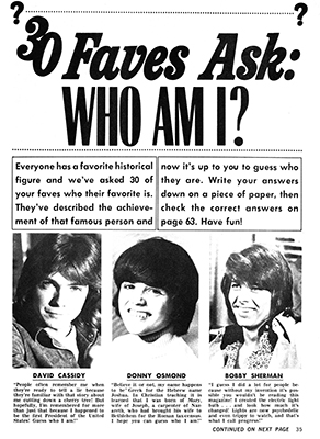 Tiger Beat March 1972