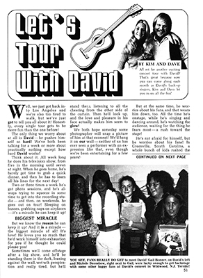 Tiger Beats Official Partridge Family Magazine - March 1972