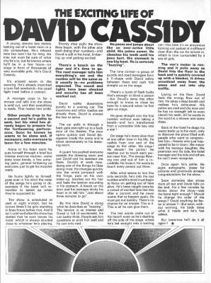 November 1972 Fan Magazine page
