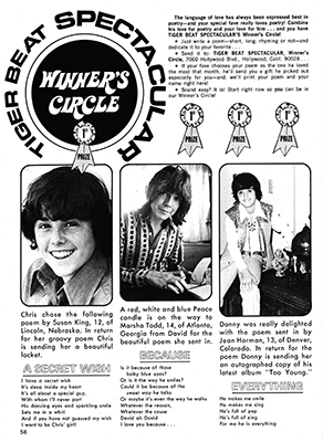 Tiger Beat Spectacular November 1972