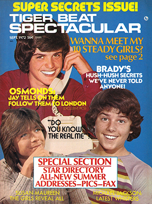 Tiger Beat Spectacular September 1972