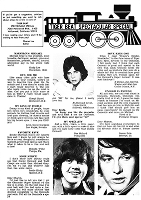 Tiger Beat Spectacular September 1972