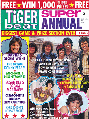 Tiger Beat Super Annual September 1972