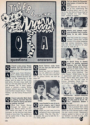 Tiger Beat April 1973