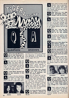 Tiger Beat March 1973