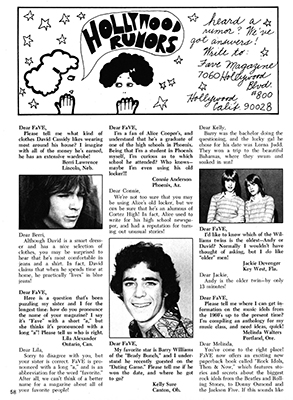 Fave Magazine November 1973