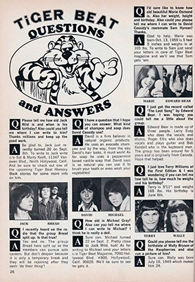 Tiger Beat October 1973