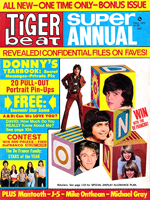 Tiger Beat Super Annual September 1973