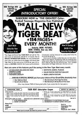 Tiger Beat Super Annual September 1973