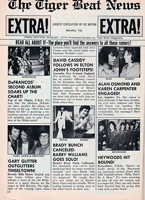 Tiger Beat August 1974