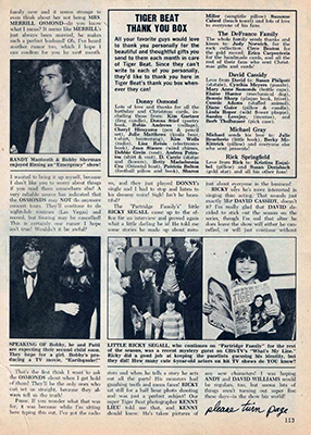 Tiger Beat March 1974