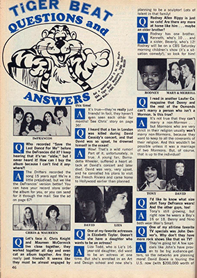 Tiger Beat Sept 1974