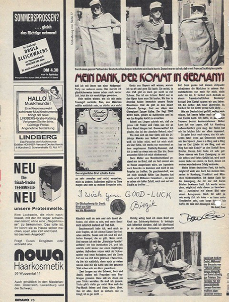 Bravo Magazine 1974