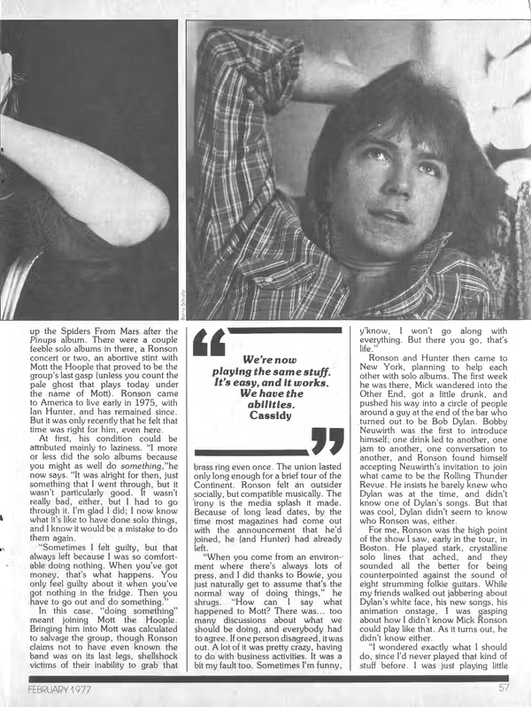 Page 1 Feb 1977 Creem Magazine Page 2