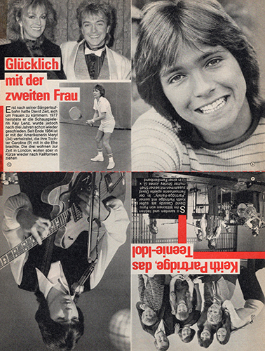 David Cassidy Bravo Magazine May 8, 1985