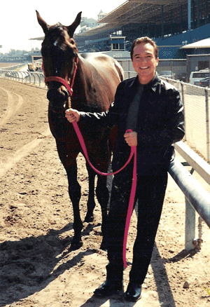 David Cassidy with one of his horses.