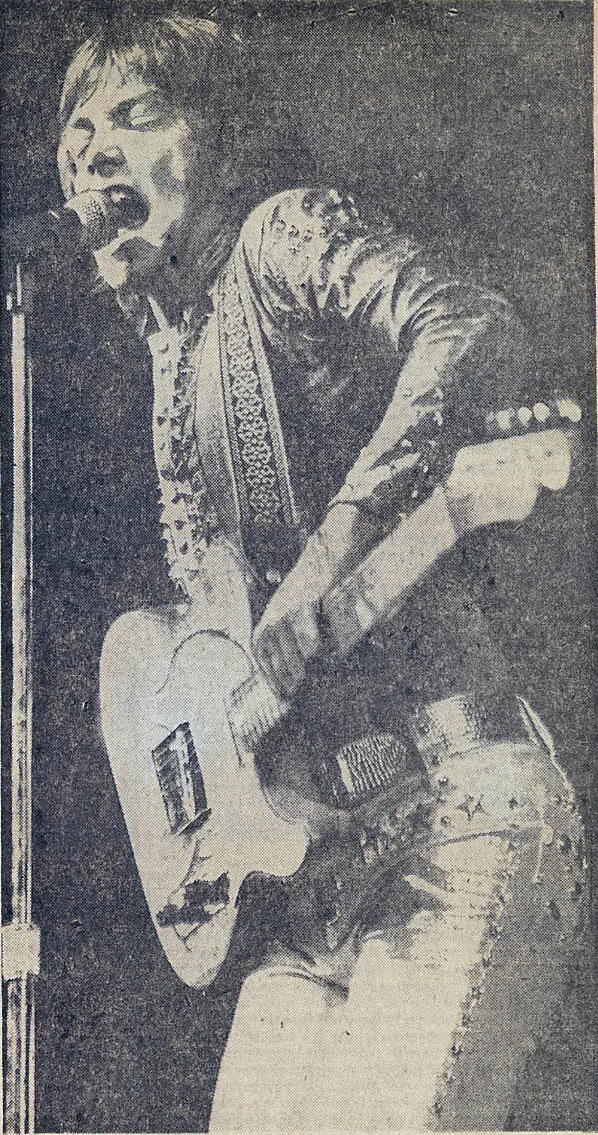 David on stage on Sept 1, 1972