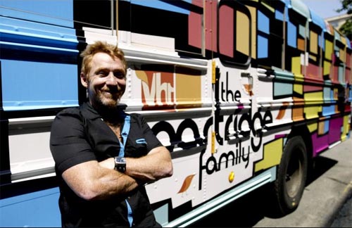 Danny and VH1's PF tour bus