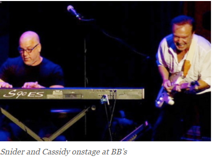 Snider and Cassidy onstage at BB’s