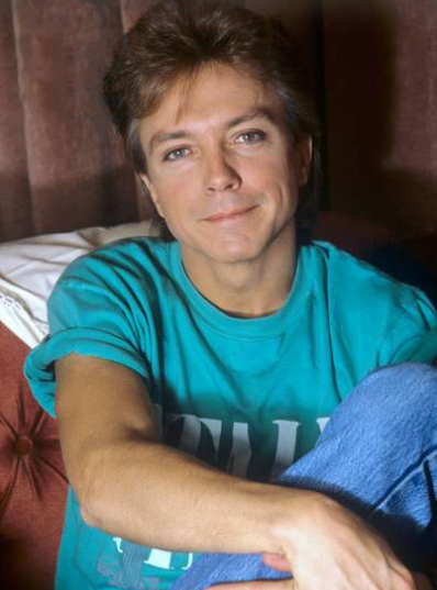 David Cassidy backstage during Time.