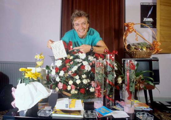 David Cassidy backstage during Time.