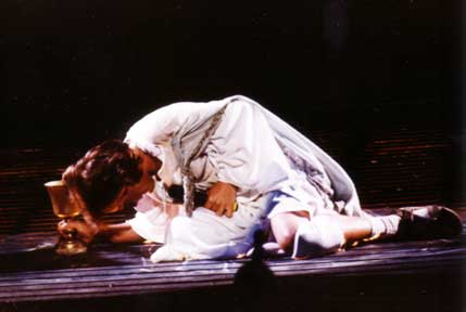 David as Jesus in Jesus Christ Superstar.