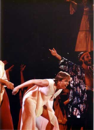 David as Jesus in Jesus Christ Superstar.