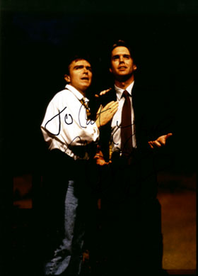 Autographed photo of David and Shaun Cassidy in Blood Brothers.