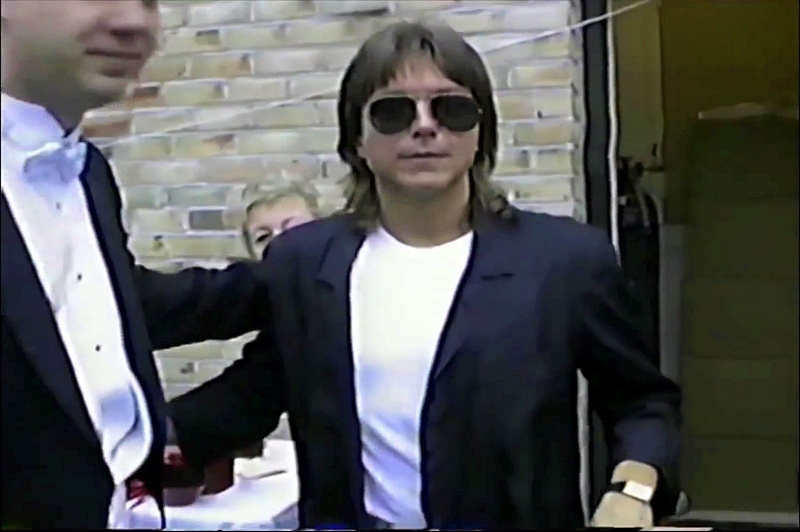 David at the wedding 1990