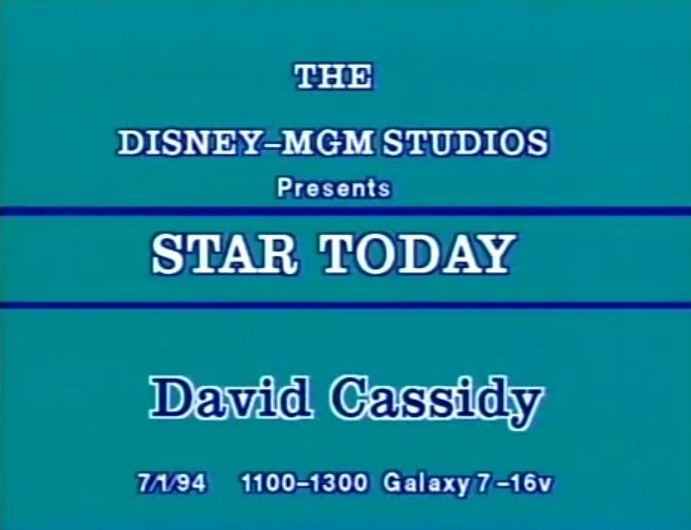 David Cassidy July 1, 1994