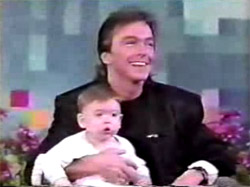 David Cassidy holding Beau