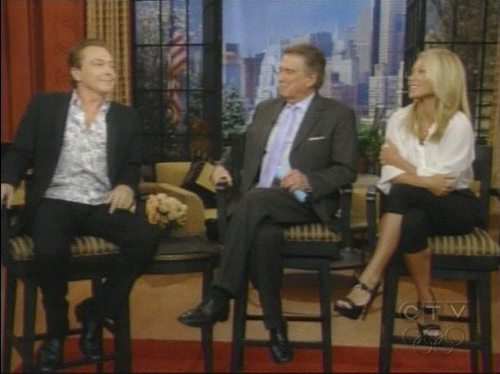 David appeared on Regis And Kelly